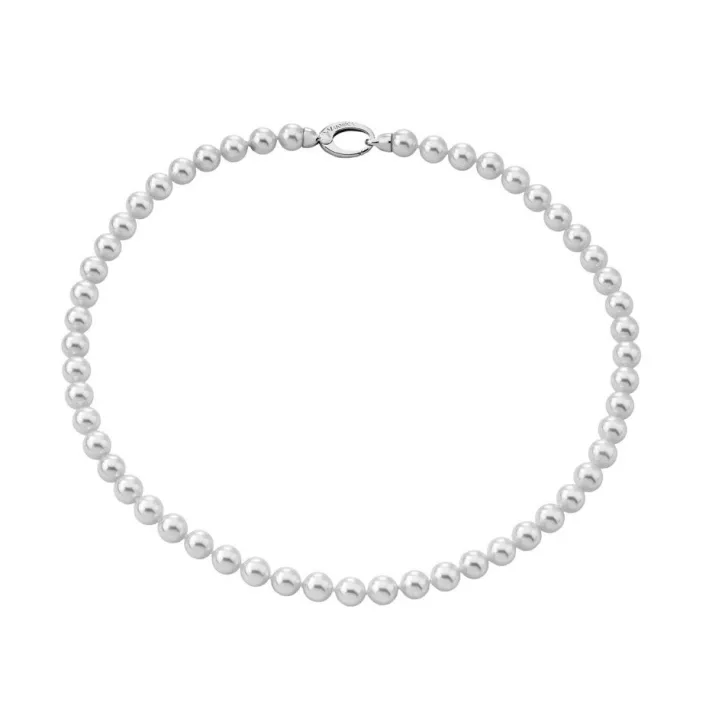 Hot Majorica Silver Necklace Lyra 10Mm 50Cm