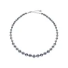 Best Majorica Silver Necklace Lyra 6/10Mm Gray Pearls 43Cm
