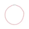 Cheap Majorica Silver Necklace Lyra 6Mm Pink Pearl 40Cm
