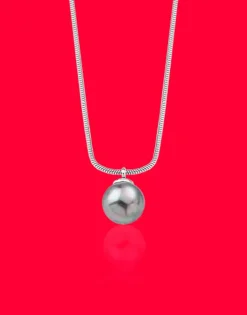 New Majorica Silver Pendant Nuada 10Mm Gray Pearl