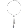 Cheap Majorica Silver Short Necklace Tender Barroque Gray And Nuage Pearls