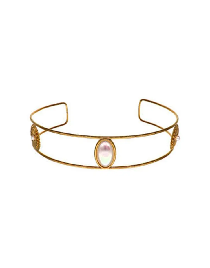Hot Majorica Symi Gold-Plated Choker With White Pearls