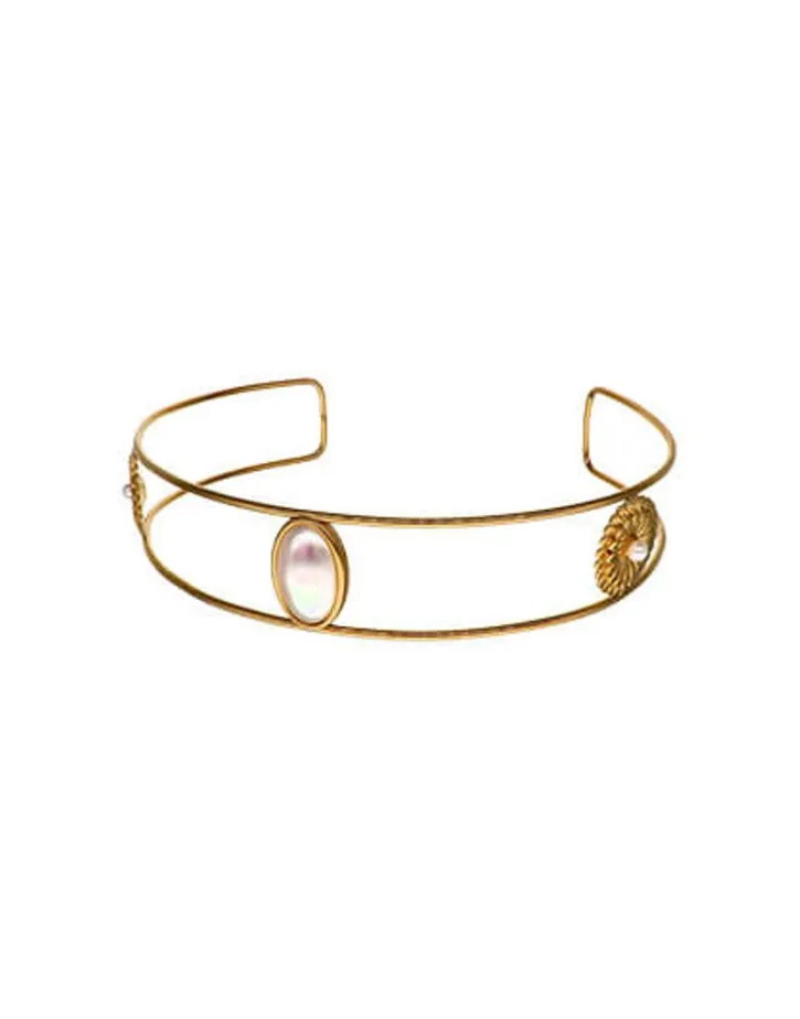 Hot Majorica Symi Gold-Plated Choker With White Pearls
