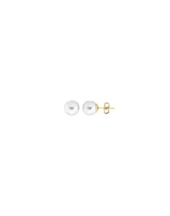 Store Majorica Taylor 18-Carat Gold 6Mm White Pearl Earrings
