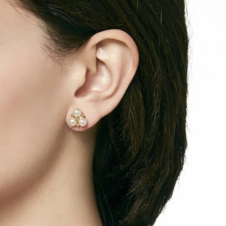 Cheap Majorica Vega Earrings With Round White Pearl