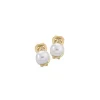 Store Majorica Vega 90S Gold Earrings With Round Pearl