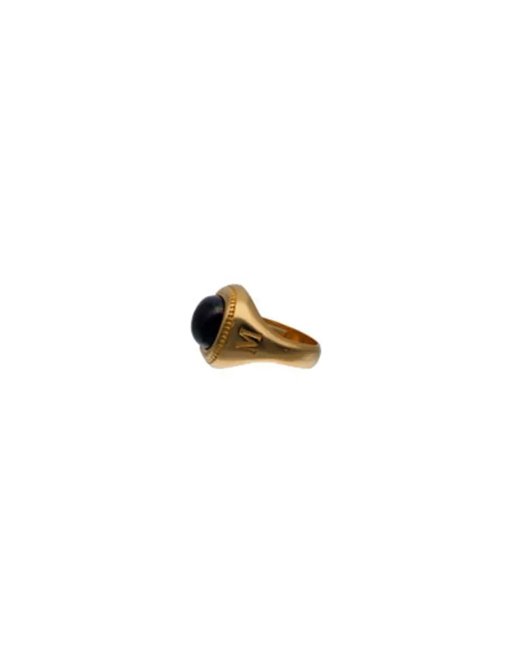 Flash Sale Majorica Zale Hallmark Ring With Square Black Pearl