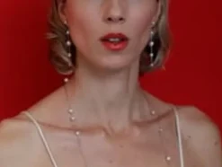 Best Majorica Dangle Necklace Strung With Round Pearls 90Cm