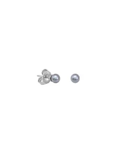 Shop Majorica Earrings Cies Silver With 4Mm Gray Pearl