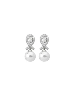 Sale Majorica Earrings Exquisite Pave