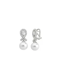 Sale Majorica Earrings Exquisite Pave
